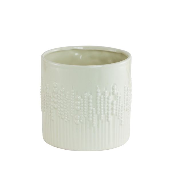 Cream vertical spots gloss 12cm