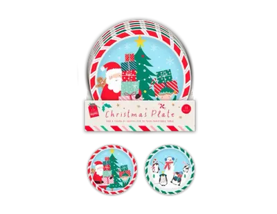 Kids Christmas Plates 