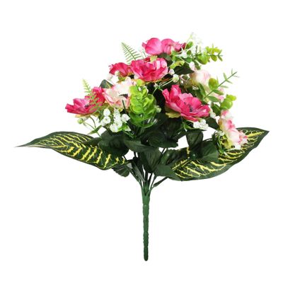 Pembroke Satin Anemones x 9 stems - Fuchsia