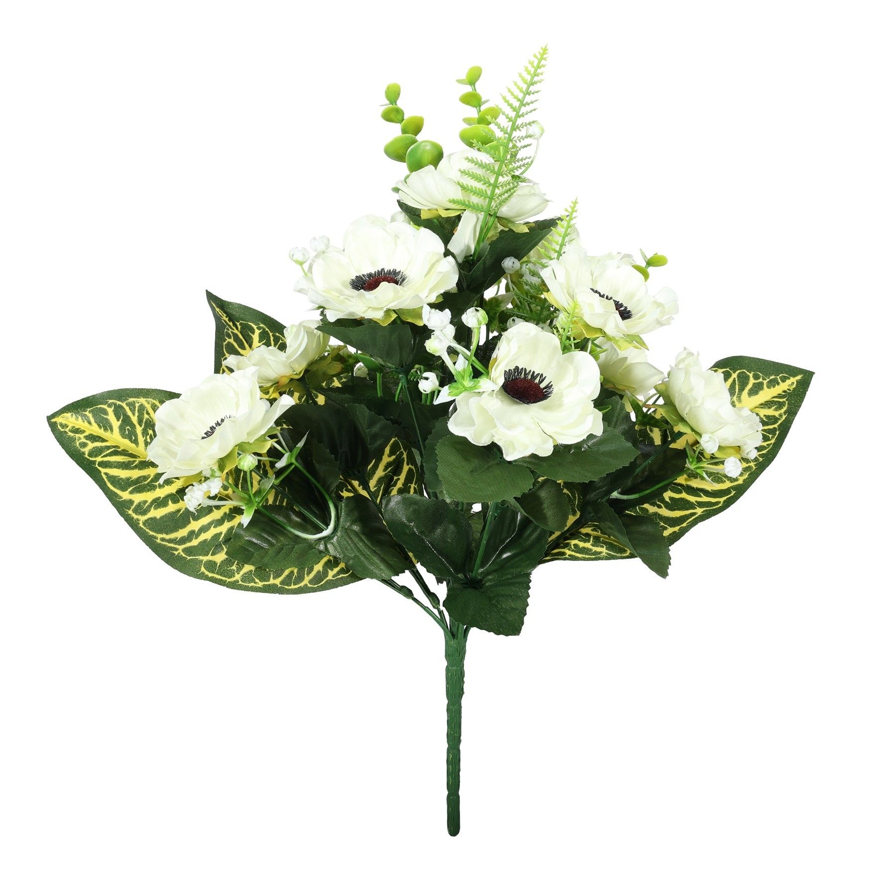 Pembroke Satin Anemones x 9 stems - White