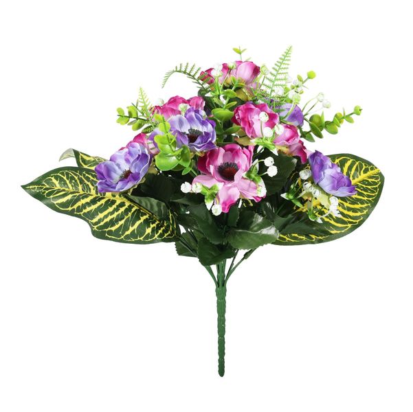 Pembroke Satin Anemones x 9 stems - Blue/Purple