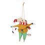 Felt Mouse with String Lights Hanging Decoration - H12cm