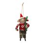 Felt Mouse in a Xmas Jumper Hanging Decoration - H13cm