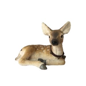 Deer Lying Down with Bell - W40cm
