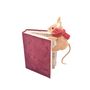 Mouse Climbing a Book - H23cm