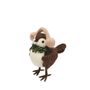 Bird Wearing Ear Muffs - H13cm