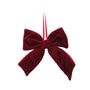 Fabric Hanging Bow - Burgundy - 20cm