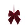 Fabric Hanging Bow - Burgundy - 15cm
