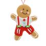 Happy Gingerbread Hanging Ornament - 12cm
