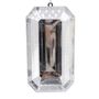 Diamond Gem Rectangle Hanging Ornament - Silver - 24cm