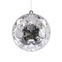 Diamond Round Hanging Ornament  - Silver - 13cm
