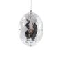 Diamond Oval Hanging Ornament - Silver - 13cm
