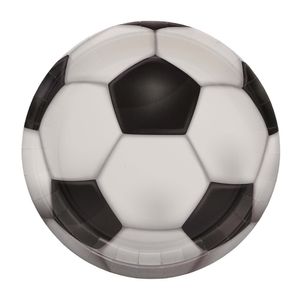 Football Paper Plates - 9 Inch - 8pk
