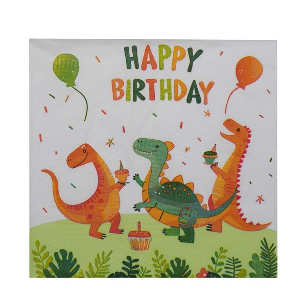 Dino Paper Napkins - 20pk