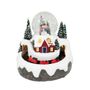 Mountain Scene Snow Globe with Lights - H19cm