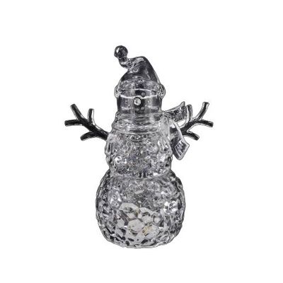 Snowman with LED Light - 22cm