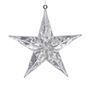 Diamond Star Hanging Ornament - Silver - 14cm