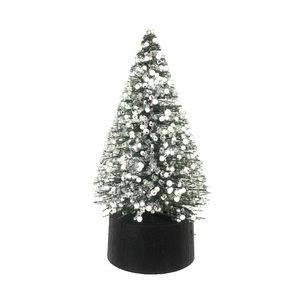Pine Tree with White Berries Decoration - 20cm