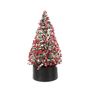 Pine Tree with Red Berries Decoration - 20cm