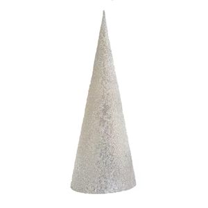 Beaded Cone Tree -White - 61cm