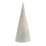 Beaded Cone  Tree - White - 30cm