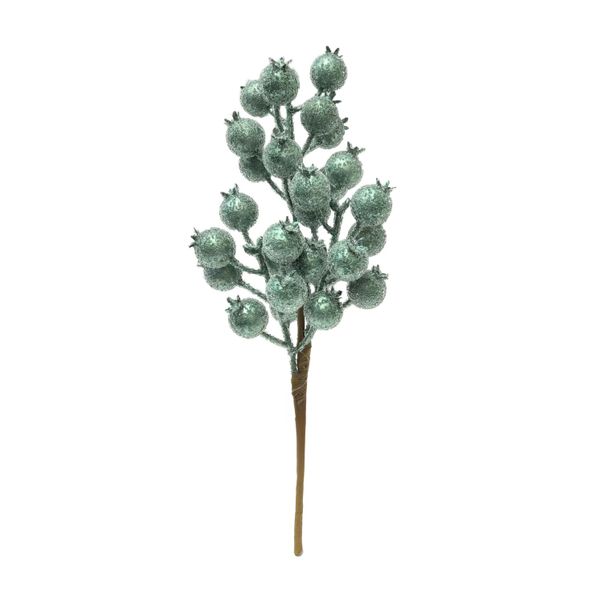 Berry Spray - Pale Green - 34cm
