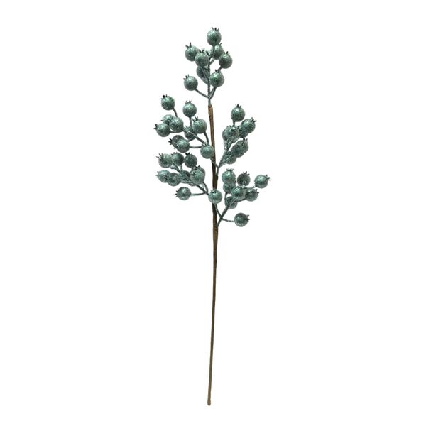 Berry Spray - Pale Green - 68cm