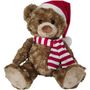 Christmas Bear with Hat and Scarf