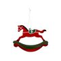 Rocking Horse  Hanging Decoration - Red
