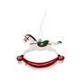 Rocking Horse Hanging Decoration - White 