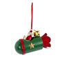 Santa on Rocket Hanging Decoration