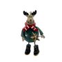 Reindeer with Scarf Hanging Decoration - Green 