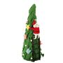 Felt Santa Mouse Climbing a Xmas Tree Decoration - H36cm