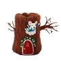 Felt Mouse in a Tree House Decoration - H23cm