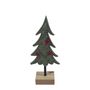 Felt Tree on Wooden Base - Green - H20cm