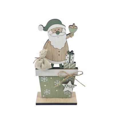 Wooden Santa /Chimney Ornament - H18cm
