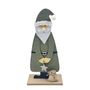 Wooden Santa with Star Ornament - H31cm