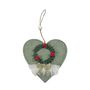 Felt Heart Hanger  with Garland Motif