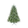 Lightly Frosted Christmas Tree with Glitter - Pre Lit with Timer & Dimmer - Warm