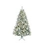 Lightly Frosted Christmas Tree with Glitter - Pre Lit with Timer & Dimmer - Warm