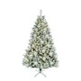 Lightly Frosted Christmas Tree with Glitter - Pre Lit with Timer & Dimmer - Warm