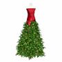 Model Christmas Tree with Red Berries & Cones & Lights - Warm White with Timer &