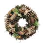 Wreath - Natural Cones / Cinamon /String - 36cm