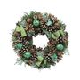 Wreath  - Green Ribbon Bows /Bells / Trees- 30cm