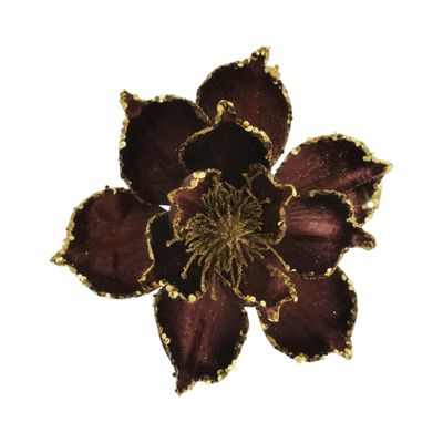 Magnolia Clip - Brown / Gold - 20cm