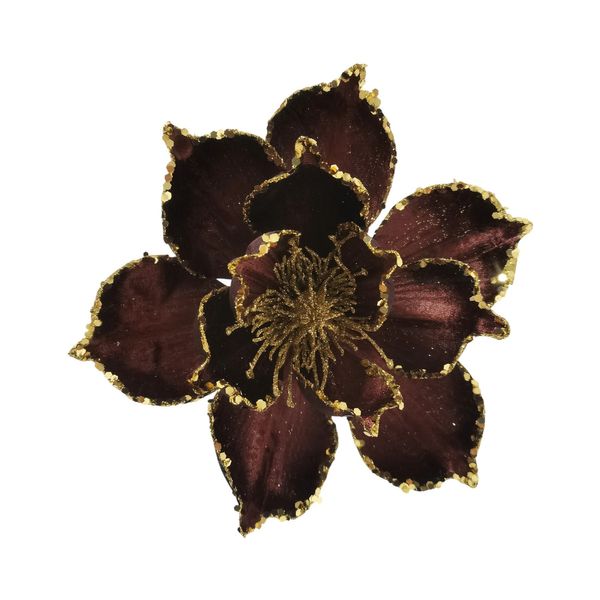 Magnolia Clip - Brown / Gold - 20cm