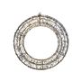 Wire Wreath with LED Flashing Lights  & 6Hr Timer - Warm White - 50cm 