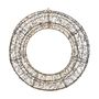 Wire Wreath with LED Flashing Lights  & 6Hr Timer - Warm White - 70cm 