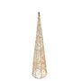 Wire Cone Tree with LED Flashing Lights & 6Hr Timer - Warm White - H80cm