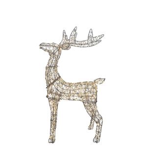 Reindeer Covered with LED Flashing Lights & 6Hr Timer KD - Warm White  - H80cm